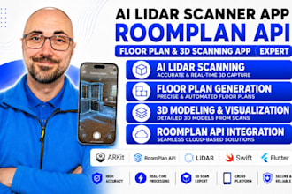 build ai lidar scanner app, roomplan API, floor plan,3d scanning app using arkit
