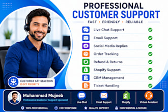 provide professional support via email, chat and CRM