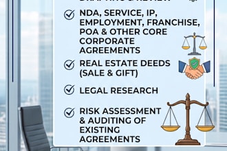 draft or review your contracts and do your legal researches