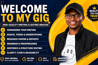 manually humanize, edit, and proofread ai essays, thesis, and dissertations