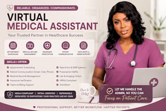provide professional virtual medical assistant services