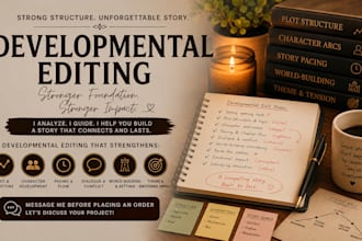 provide developmental editing for romance, fantasy, thriller, and ya manuscripts