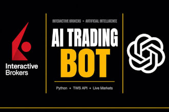 develop ibkr API ai trading bot with tradingview webhook