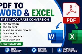 convert PDF to word, excel, and google docs accurately