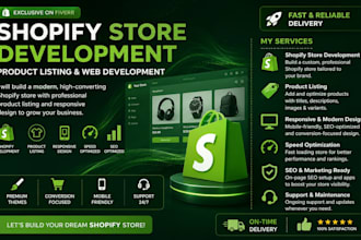 shopify product listing and store managing