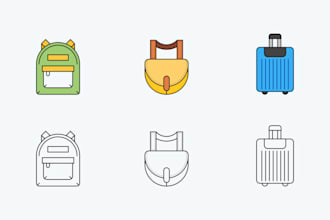 design custom icons for app and website