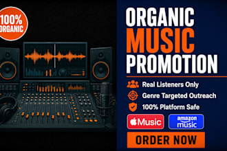 do organic amazon music and apple music promotion and marketing