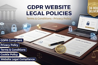 draft gdpr compliant website terms and conditions and privacy policy