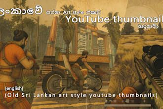 create old art style youtube thumbnails
