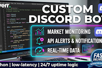 build a custom discord bot for market monitoring and alerts