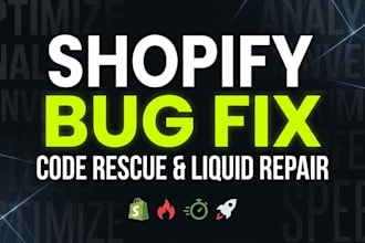 fix complex shopify bugs, liquid errors, and theme issues