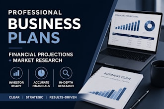 write a professional business plan with financial projections