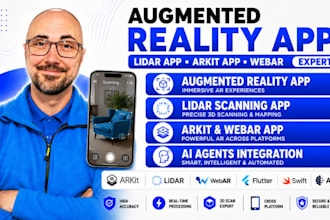 augmented reality app,lidar app, arkit app webar with ai agents and scanning app