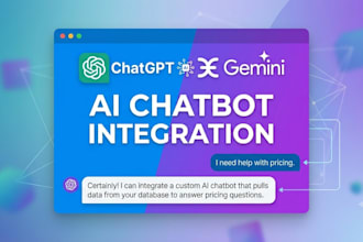 integrate chatgpt or gemini ai chatbot into your website