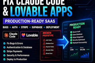 fix bugs and deploy your claude code or lovable app