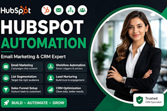 setup hubspot email marketing workflows list segmentation sales funnel