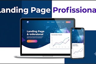 build a modern responsive landing page in HTML CSS javascript