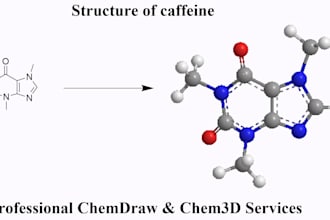 draw chemdraw structures and create chem3d models