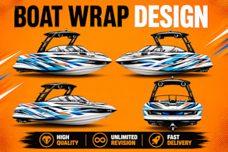 create custom boat wrap graphics for any boat