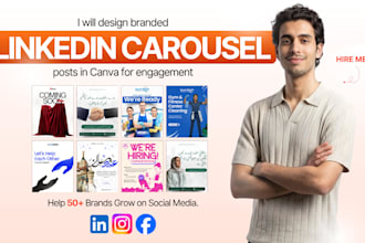 design professional linkedin carousel posts
