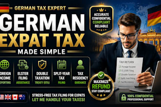 handle german expat tax foreign income double taxation elster split year filing