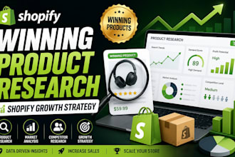 do winning product research and growth strategy for your shopify store