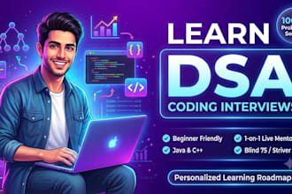 teach dsa and help you master leetcode for coding interviews
