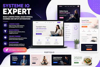 systeme io website systeme podia kartra online course landing page sales funnel