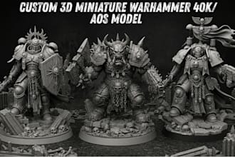 sculpt 3d warhammer 40k figurine tabletop miniature dnd 3d model for 3d printing