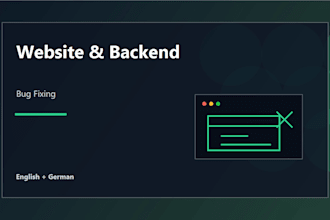 fix bugs in your website web app or backend