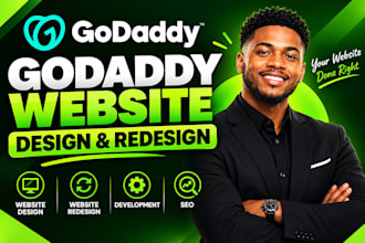 design godaddy website redesign godaddy website design, develop godaddy website
