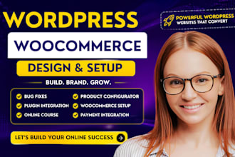 build wordpresss ecommerce website woocommerce configurator multivendor setup