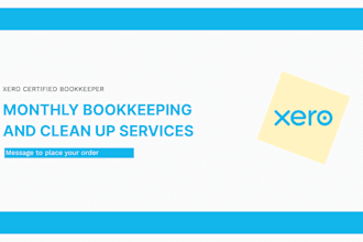 do xero cleanup and monthly bookkeeping