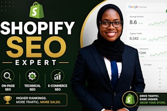 do shopify, onpage and technical SEO for your shopify store