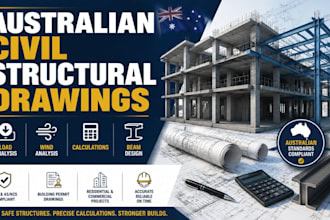 australian civil structural drawings load wind analysis calculations beam design