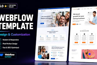 design or customize a webflow template do webflow website webflow developer