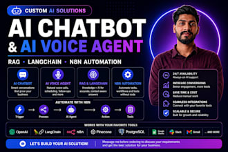 build custom ai chatbot, rag assistant and ai voice agent
