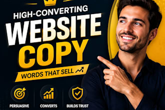 write high converting website copy and sales copy