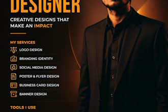 design a professional poster for brands