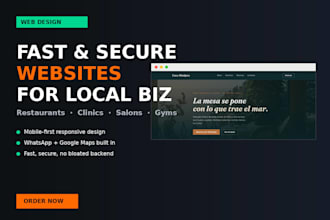 build a fast, secure website for your business