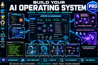 setup jarvis ai multi agent dashboard obsidian second brain mcp claude code n8n