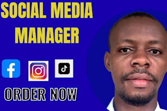 be your social media marketing manager facebook virtual assistant canva designer