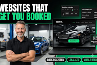 build auto detailing, car wash, ppf website with booking system
