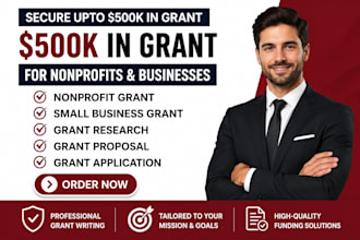 write a grant proposal for nonprofits, startups, and ngos
