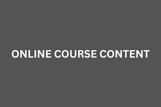 do online course content, course syllabus