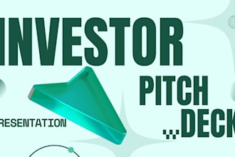 design investor pitch powerpoint presentation for fintech and saas companies