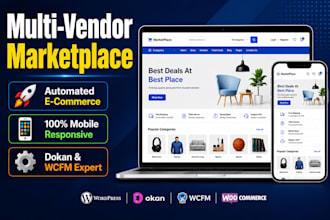 build multivendor ecommerce marketplace website develop multivendor marketplace