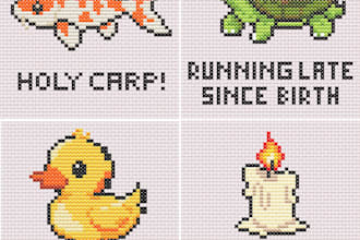send you one of the cross stitch patterns i created