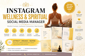 your instagram wellness and spiritual social media manager content creator