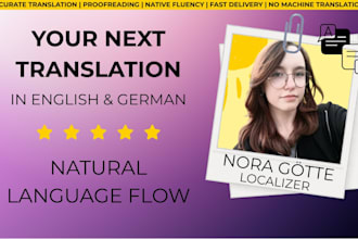 translate your video game, script or blog into german